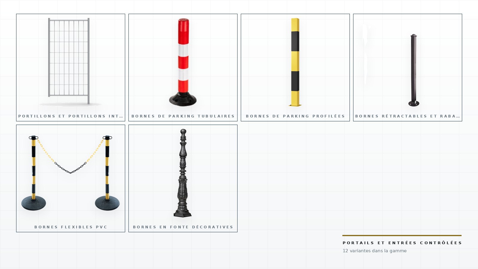 Produits de cette catégorie: Portails et entrées contrôlées