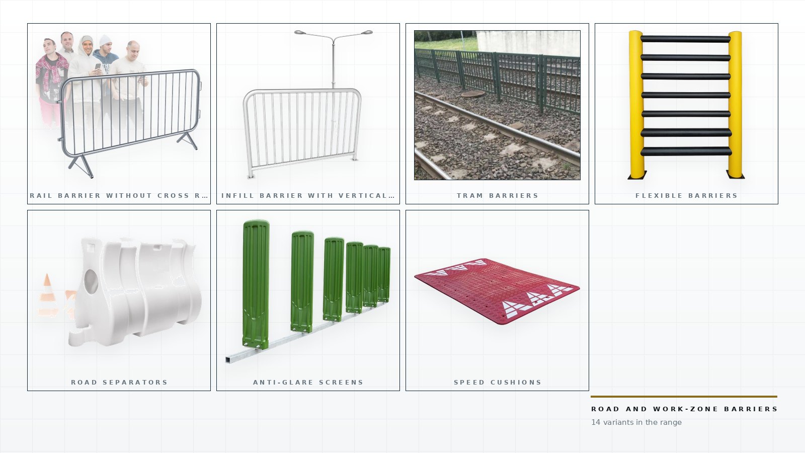 Products in this category: Road and Work-Zone Barriers
