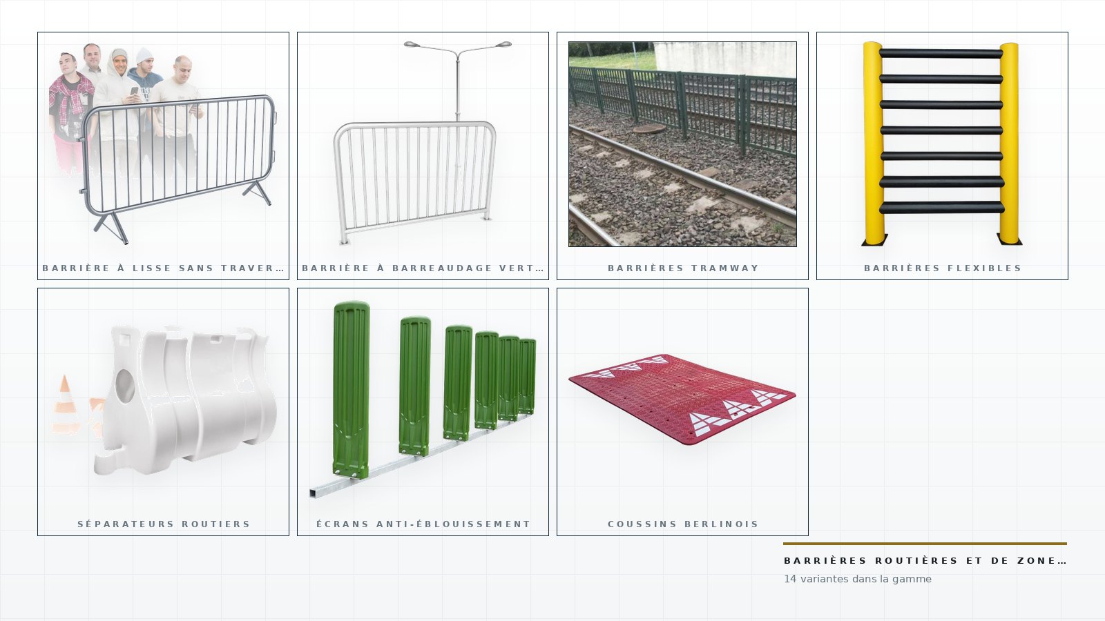 Produits de cette catégorie: Barrières routières et de zones de travaux